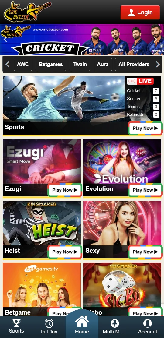 The third image of the app ,online betting platform with the best betting games with highest cash rewards
